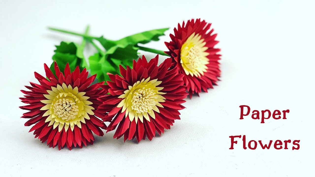 How To Make Easy And Beautiful PAPER FLOWERS / DIY PAPER FLOWER / Paper Craft / Paper Crafts Easy