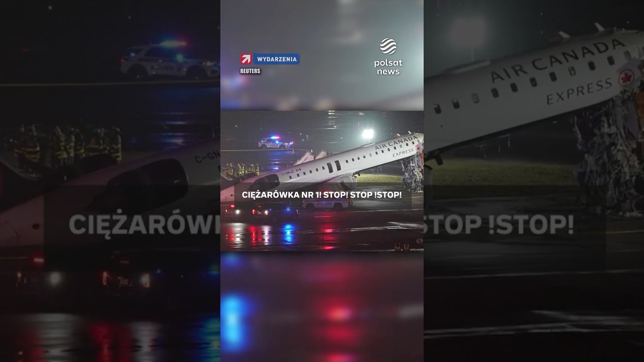 Wstrząsające nagranie wypadku samolotu w Nowym Jorku