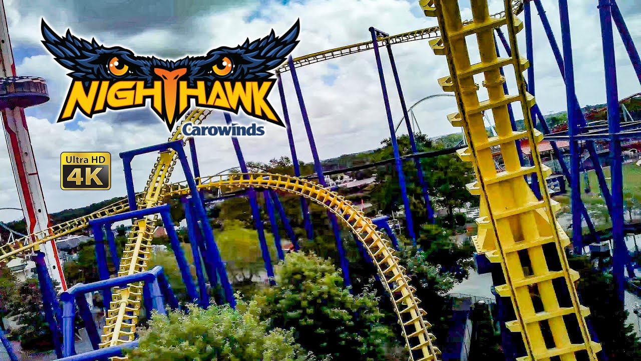 2021 Nighthawk Flying Roller Coaster On Ride 4K POV Carowinds