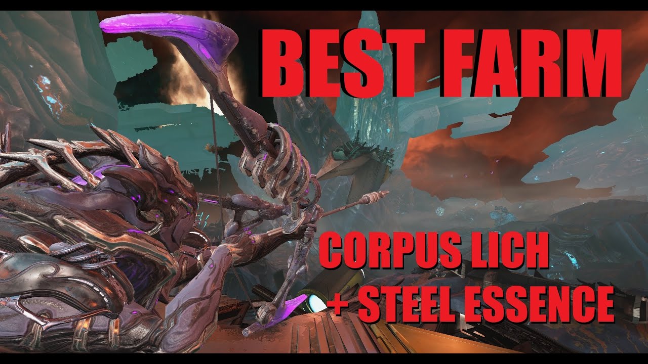 [WARFRAME] New Most Efficient Farm? Corpus Lich/Granum Crowns/Steel Essence/Arcanes All At Once Solo