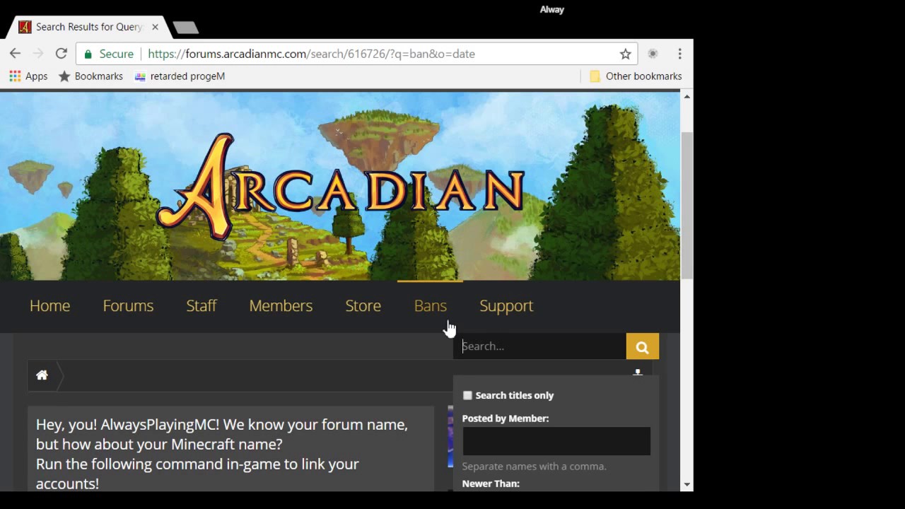 BANNED ON Arcadian STAFF ABUSE NIKNEA