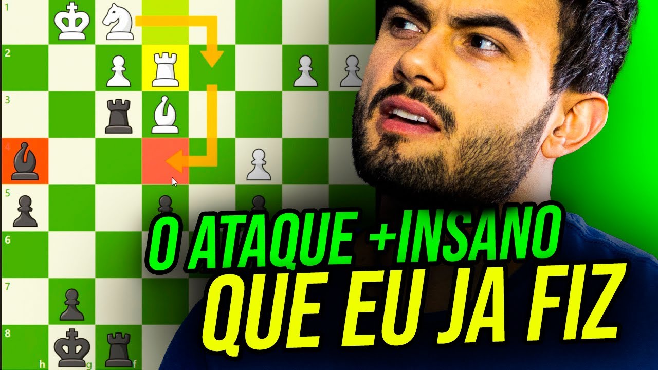 Enfrentei um IRANIANO que NÃO SOUBE como fugir do ATAQUE INSANO!  Rumo ao Top 1 do Brasil Xadrez
