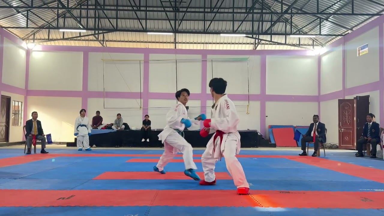 Senior male-55kg final match  #karate  #viralvideo 
