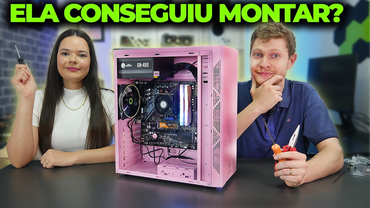 ENSINANDO MINHA ESPOSA A MONTAR UM PC GAMER PELA PRIMEIRA VEZ! ELA CONSEGUIU?