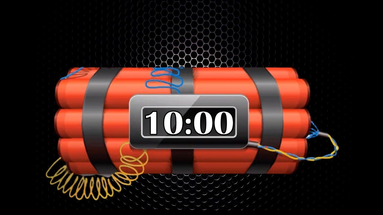 10 minutes  BOMB TIMER  With Explosion ⏱🔊🔊🔊🔊