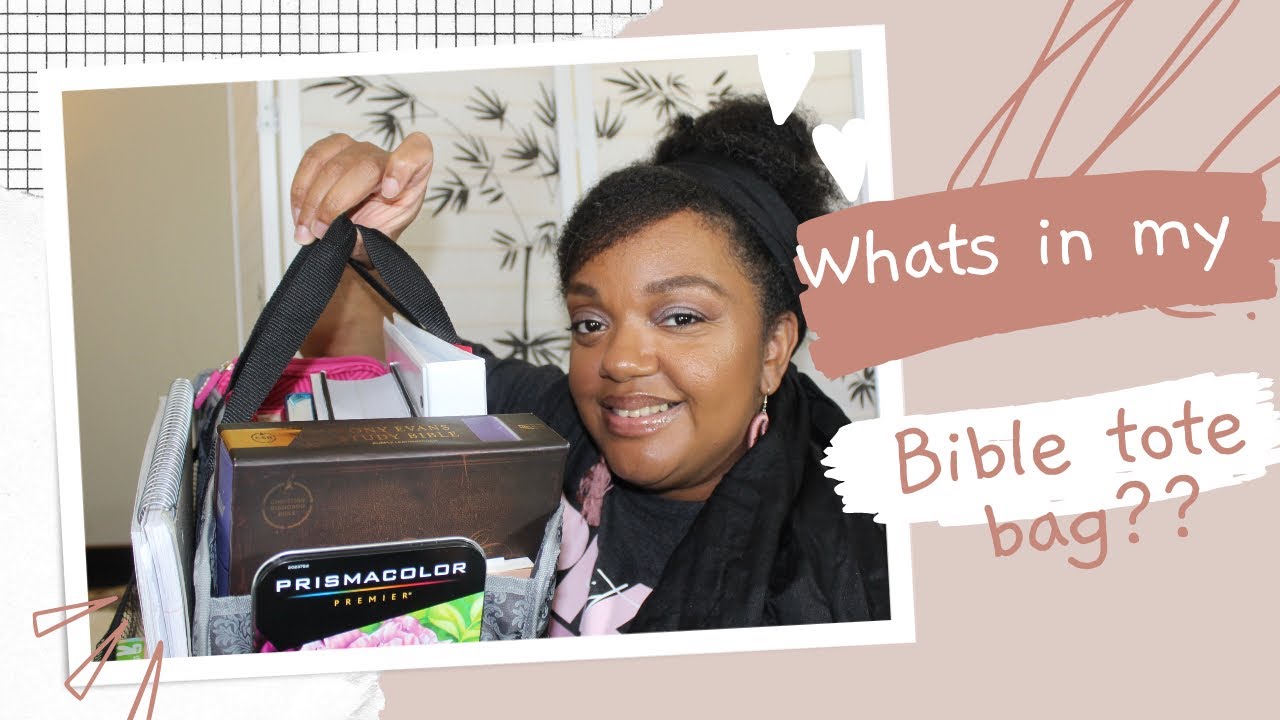 Whats in my QUIET TIME with God Bible Study Tote bag? Pens, Highlighters, notebooks, prayer binder