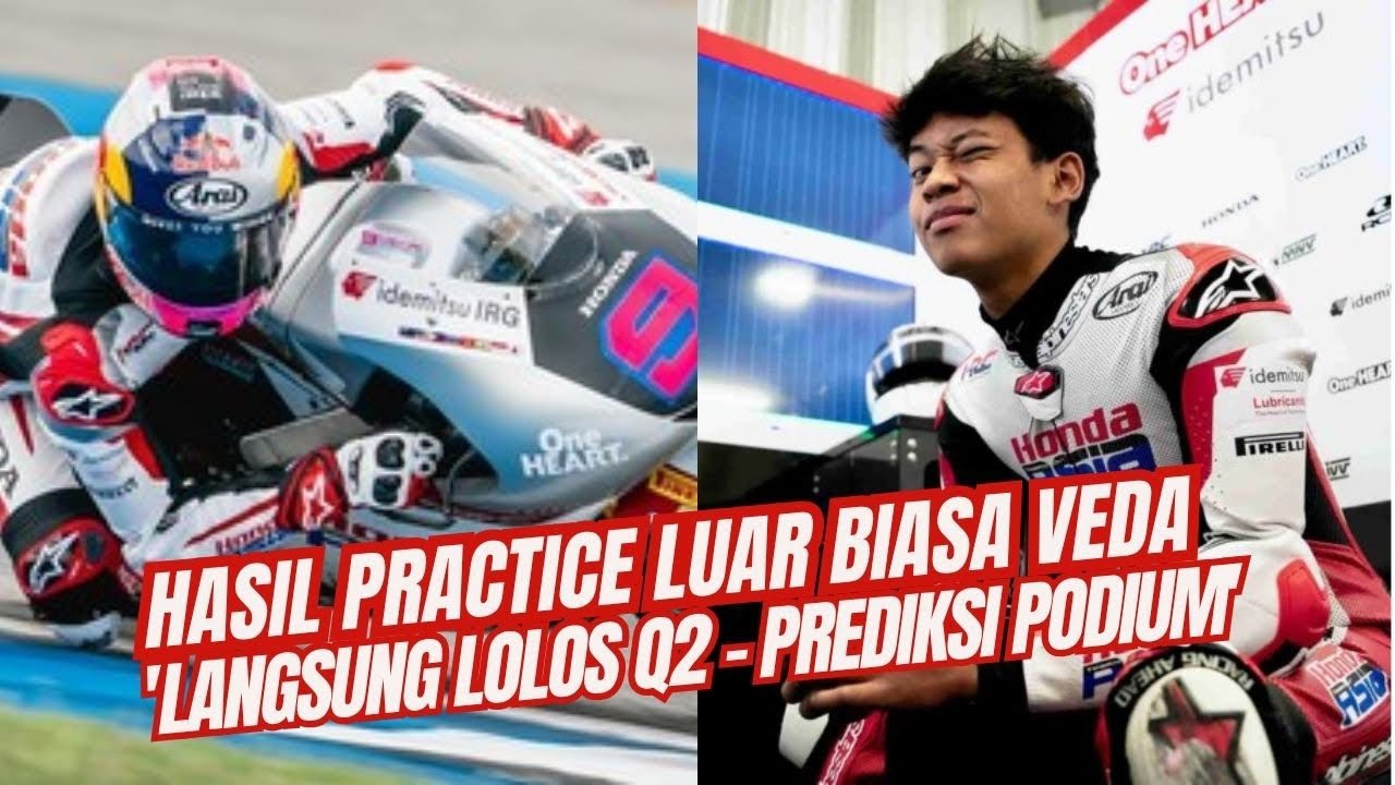 Hasil Practice Moto3 Brazil, LUAR BIASA! Veda P3 Lolos Otomatis ke Q2 Lagi, Prediksi Podium! 