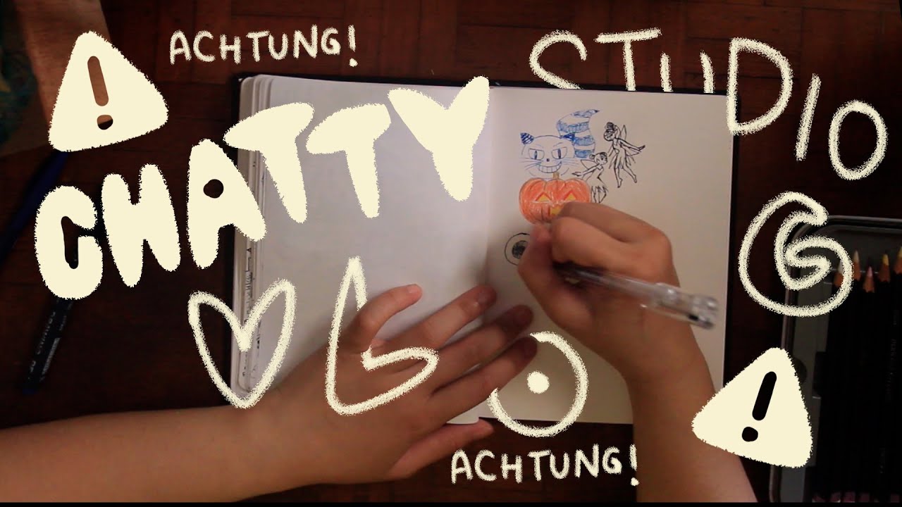 Doodle and chat with me 🖍🗣 1 HOUR IN MY SKETCHBOOK | STUDIO VLOG 015