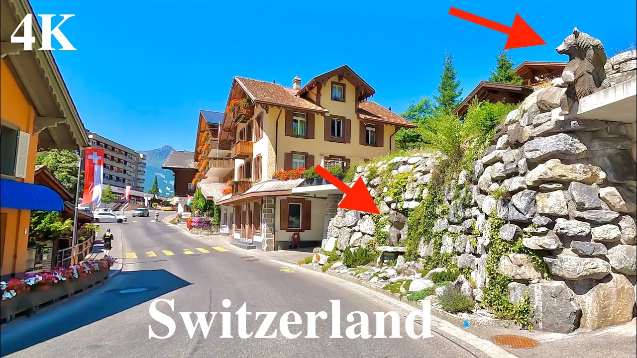 Driving in Switzerland 4K60 | Scenic Driving Routes | Original sound | Grindelwald to Interlaken