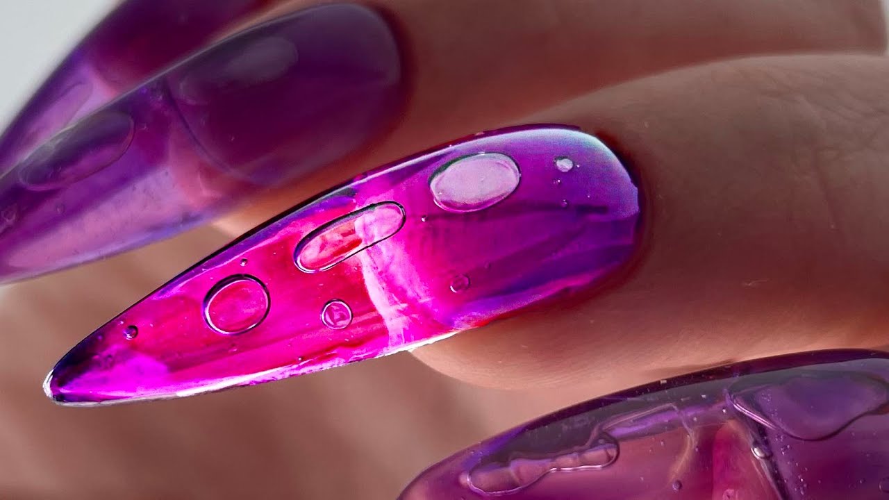 Trying Bubble Nails ◌ Korean Nail Art Trend Tutorial