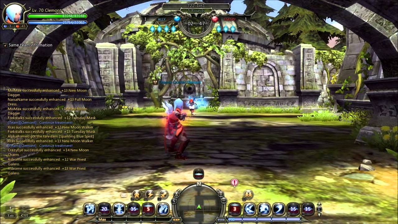 Dragon Nest - Light Fury vs Abyss Walker - LVL70 PVP