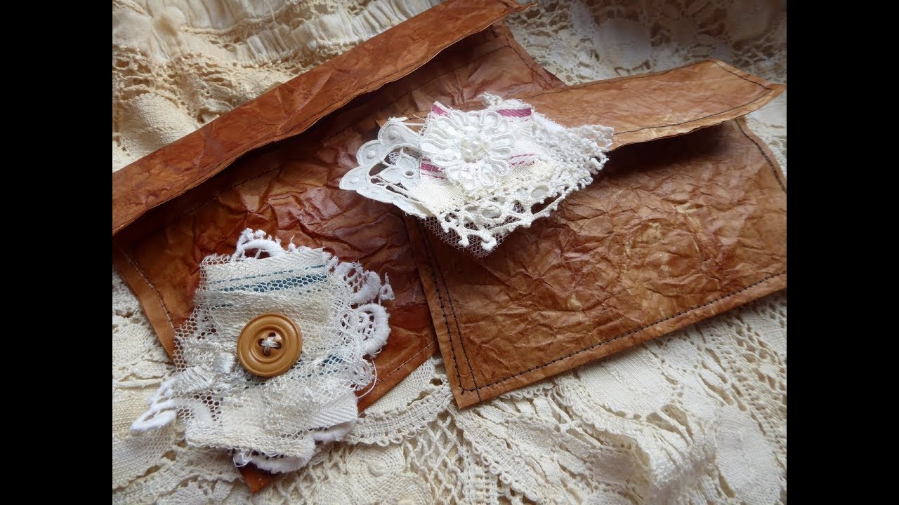 Create with me...Faux Leather Envelopes #junkjournals#handmadeenvelopes