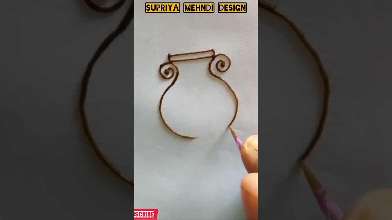Kalash Mehndi Design ||mehndi design#shorts #youtubeshorts #short #viral