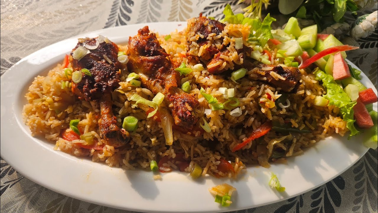CHICKEN LEGS 🍗 FRIED RICE 🍚 😋 RECIPE #please like comment and share subscribe 
