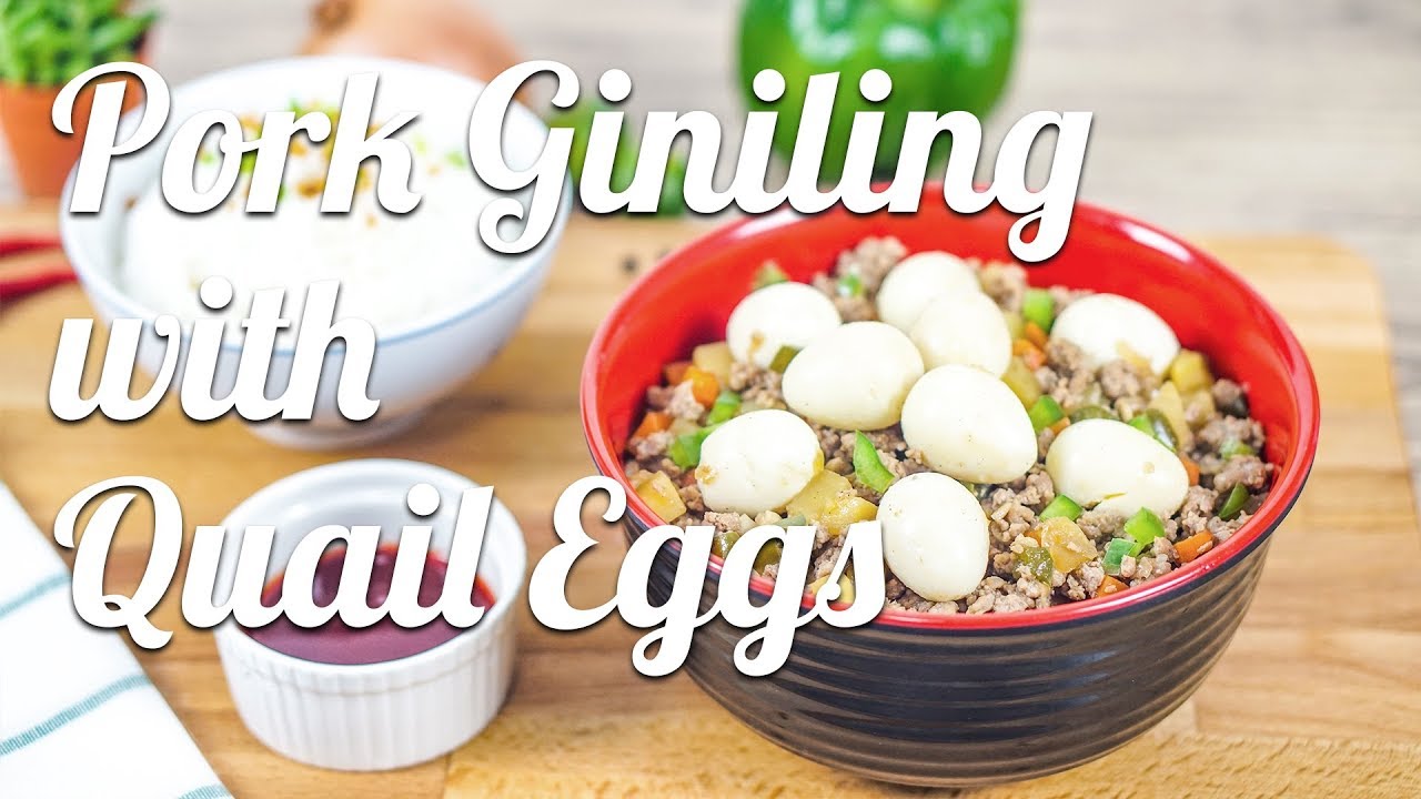 Pork Giniling with Quail Eggs