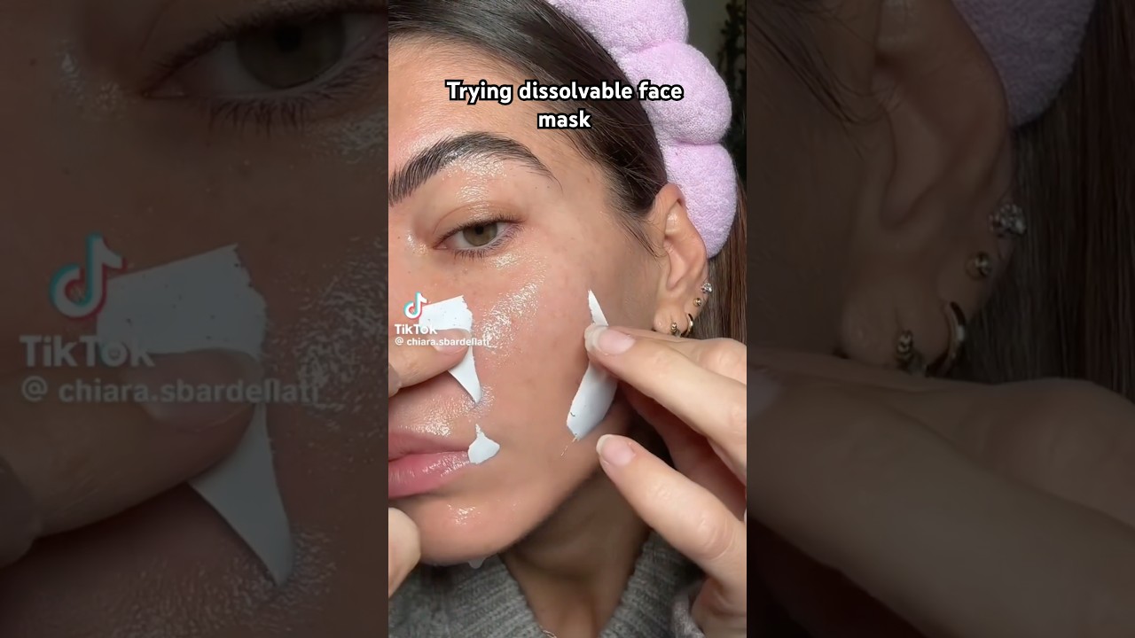 Toilet paper face mask! #skincare #skincareproducts #grwmroutine