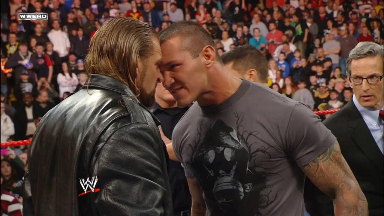 Triple H & Randy Orton Heated Confrontation! Raw 2/3/09 (2/2)