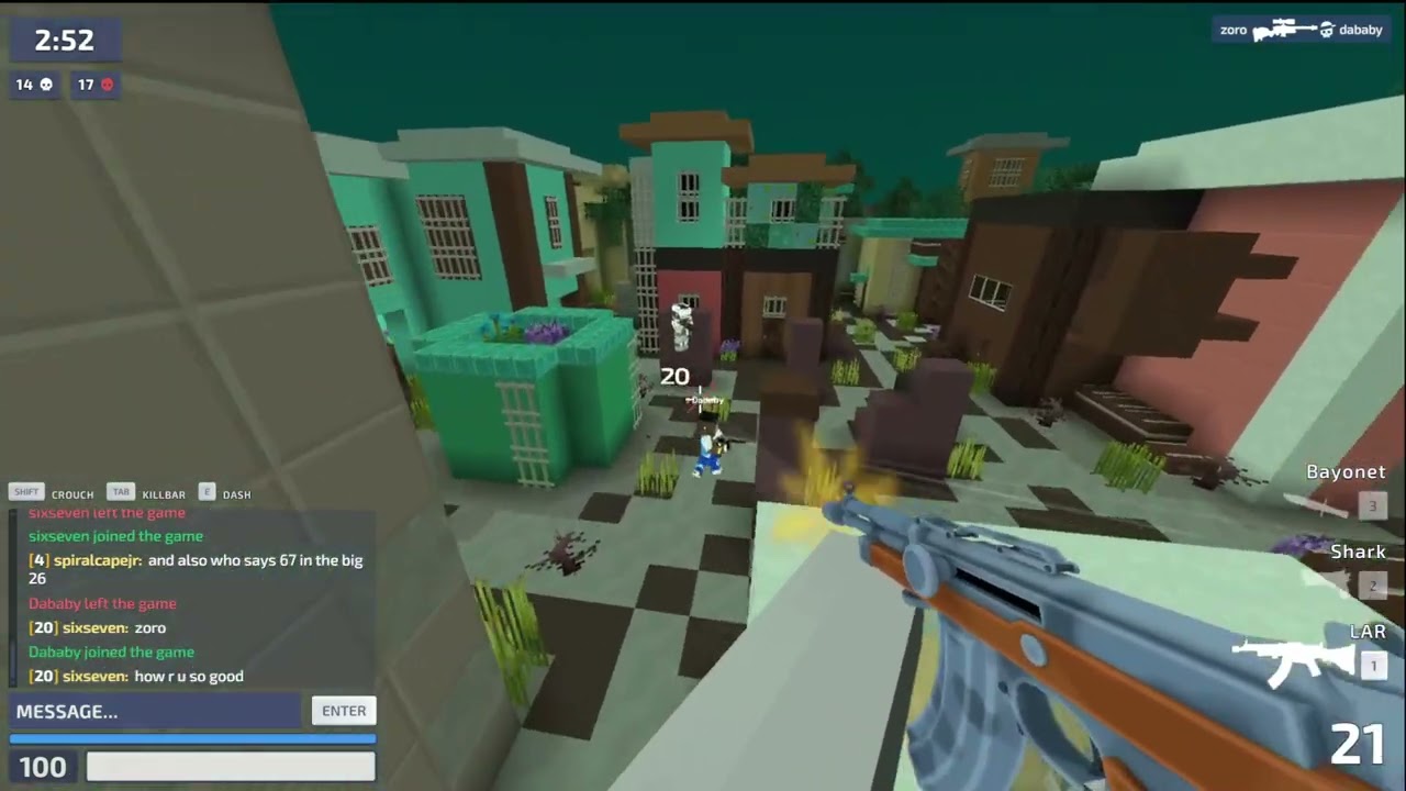 kirka.io when trying to troll as a noob goes wrong