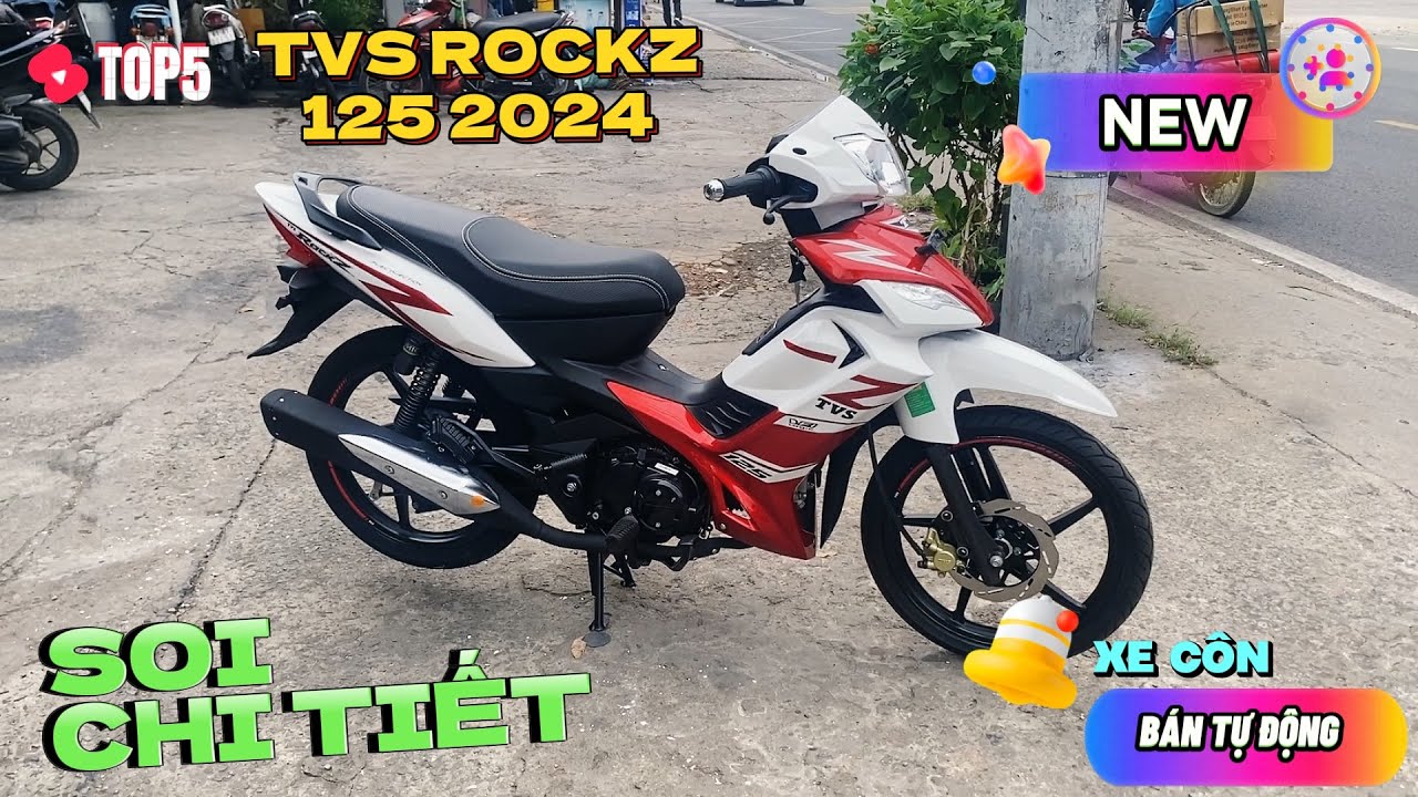 SOI CHI TIẾT TVS ROCKZ 125 2024 ▶️ Xe CÔN TAY BÁN TỰ ĐỘNG đầu tiên tại VIỆT NAM 🔴 TOP 5 ĐAM MÊ