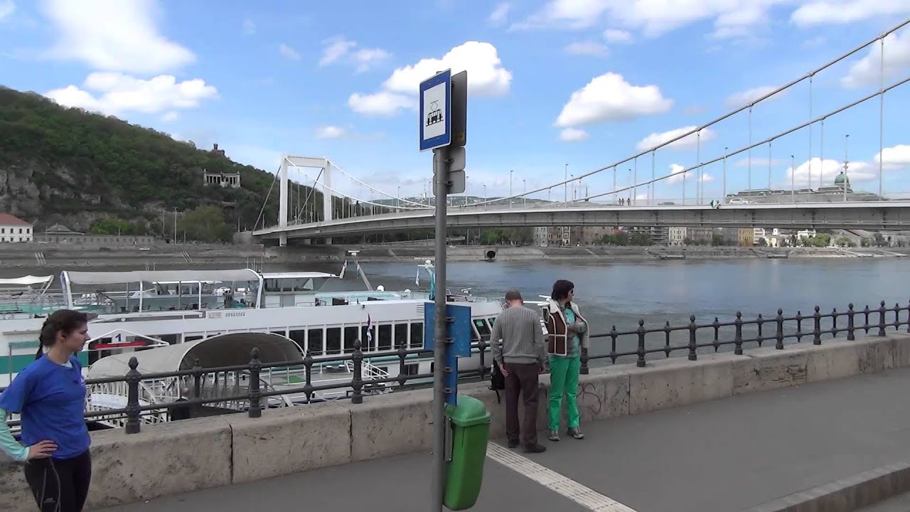 Budapest Tram 2 Ride from Közvágóhíd to Jászai Mari tér