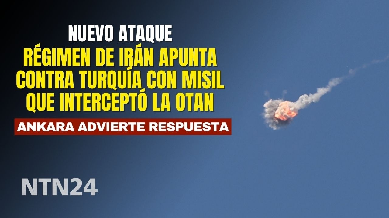 Régimen de Irán apunta contra Turquía con misil que interceptó la OTAN; Ankara advierte respuesta