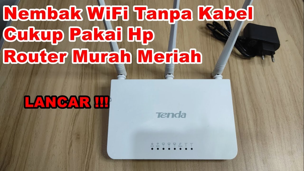 Cara Nembak WiFi Tanpa Kabel || Pakai Router Murah