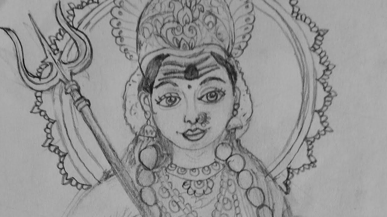 Durga Man ka pencil#YouTube long video viral#real video#trending art Viral #bhakti artviral#original