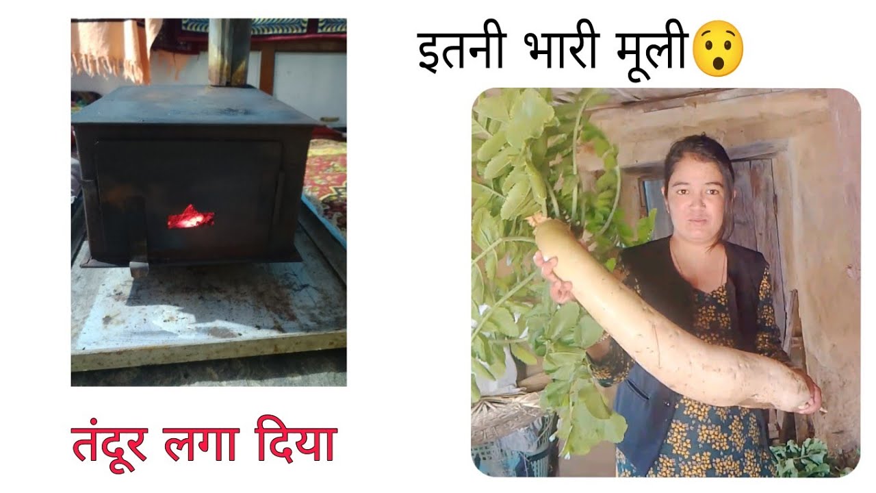 आज हमने लगाया तंदूर।। पूरा परिवार लगा इस काम में।।😊