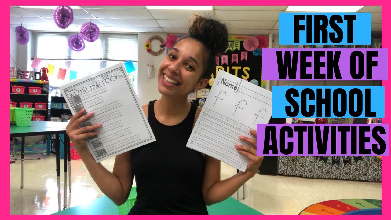 First Week of School Activities in Kindergarten!!!!!