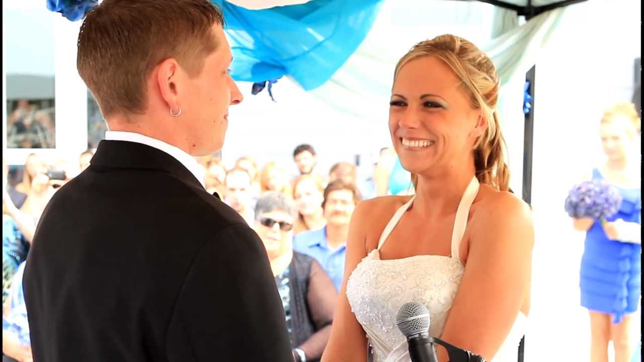Our funny and surprise vows at our very fast wedding!