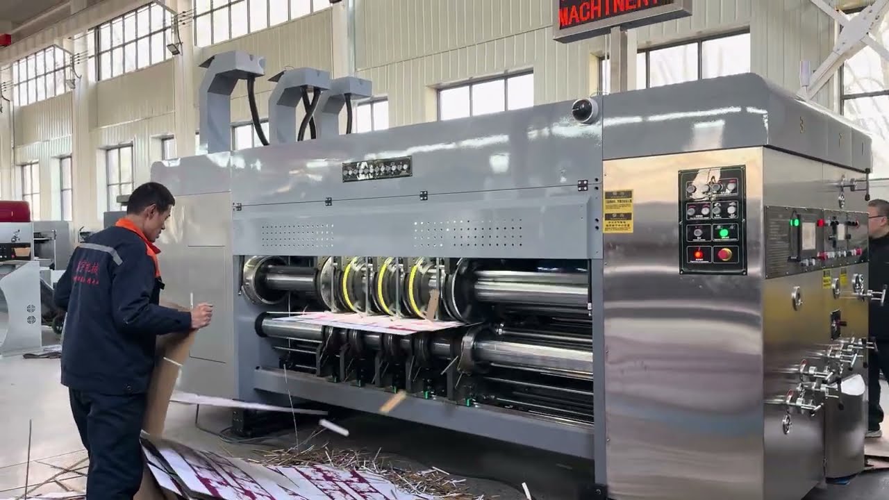 Corrugated Carton Printing Slotting Machine | Automatic Flexo Printer Slotter Die Cutter