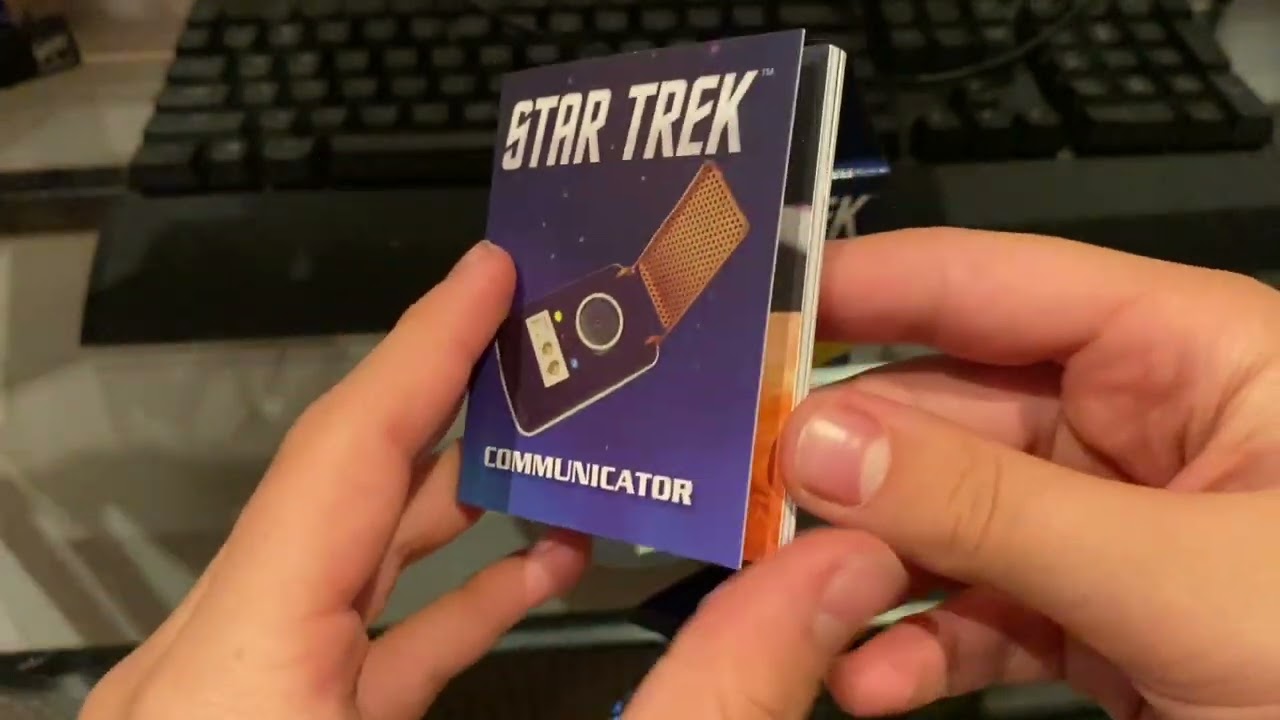 Light up starship enterprise  and lights and sounds communicator. ￼￼