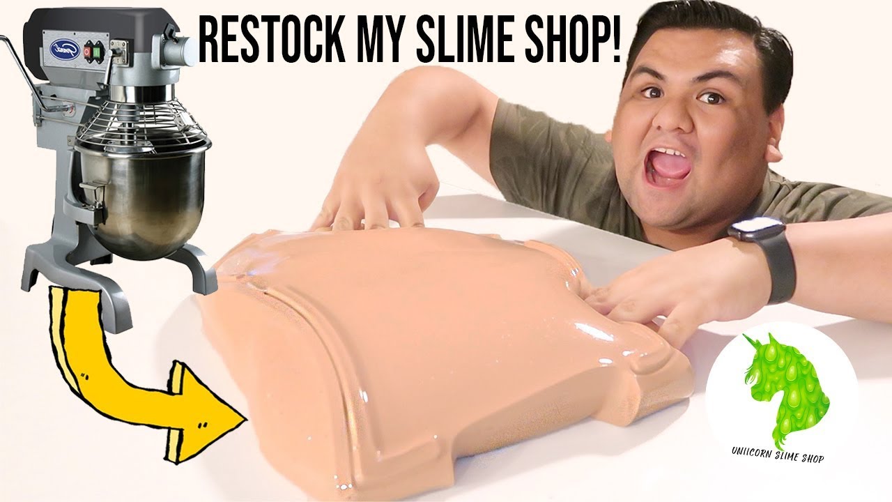 RESTOCK MY SLIME SHOP WITH ME! NEW SLIME! 😍