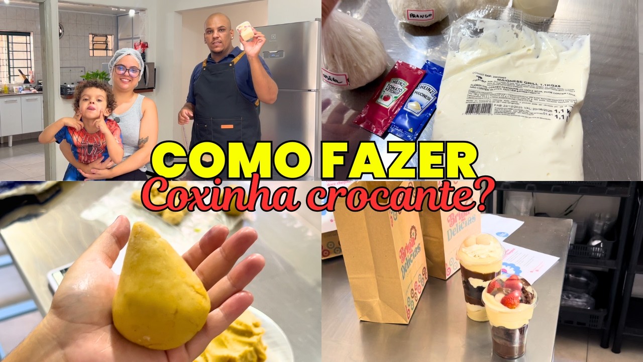 COMO FAZER COXINHA CROCANTE | Vendas no iFood todos os dias