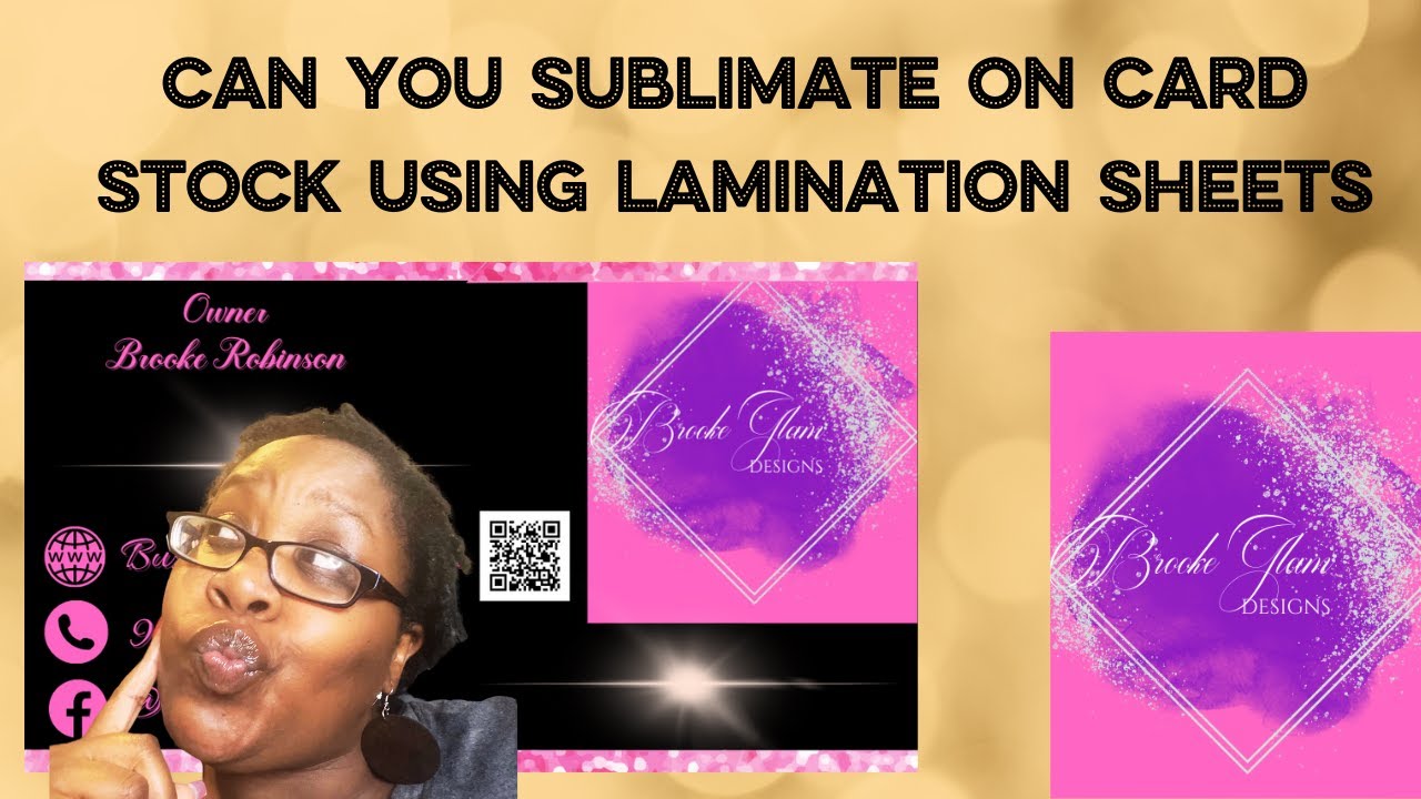 CAN YOU SUBLIMATE ON CARD STOCK USING LAMINATION POUCHES**&** CAN YOU LAMINATE ON YOUR HEAT PRESS?