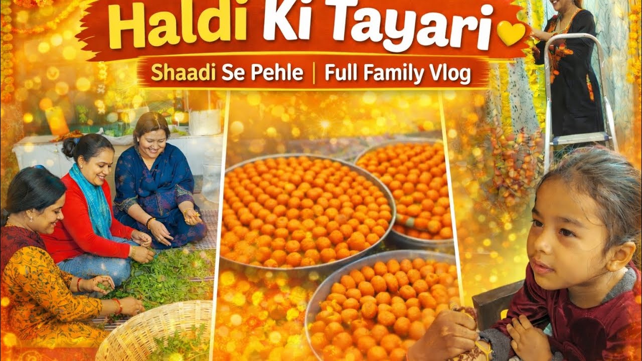 Shaadi Se Pehle Haldi Ki Taiyari | Full Family #VlogHaldiKiTayari  #FamilyVlog #ShaadiVibes