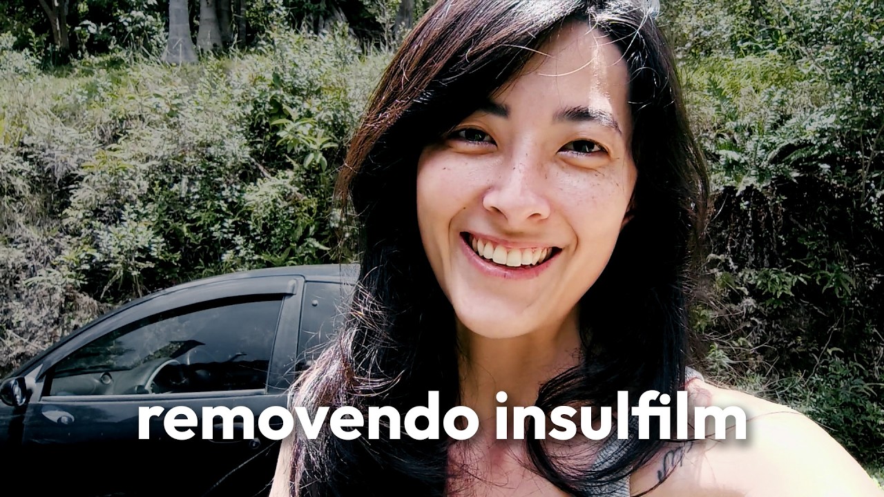 Removi o insulfilm velho com detergente, será que funcionou?