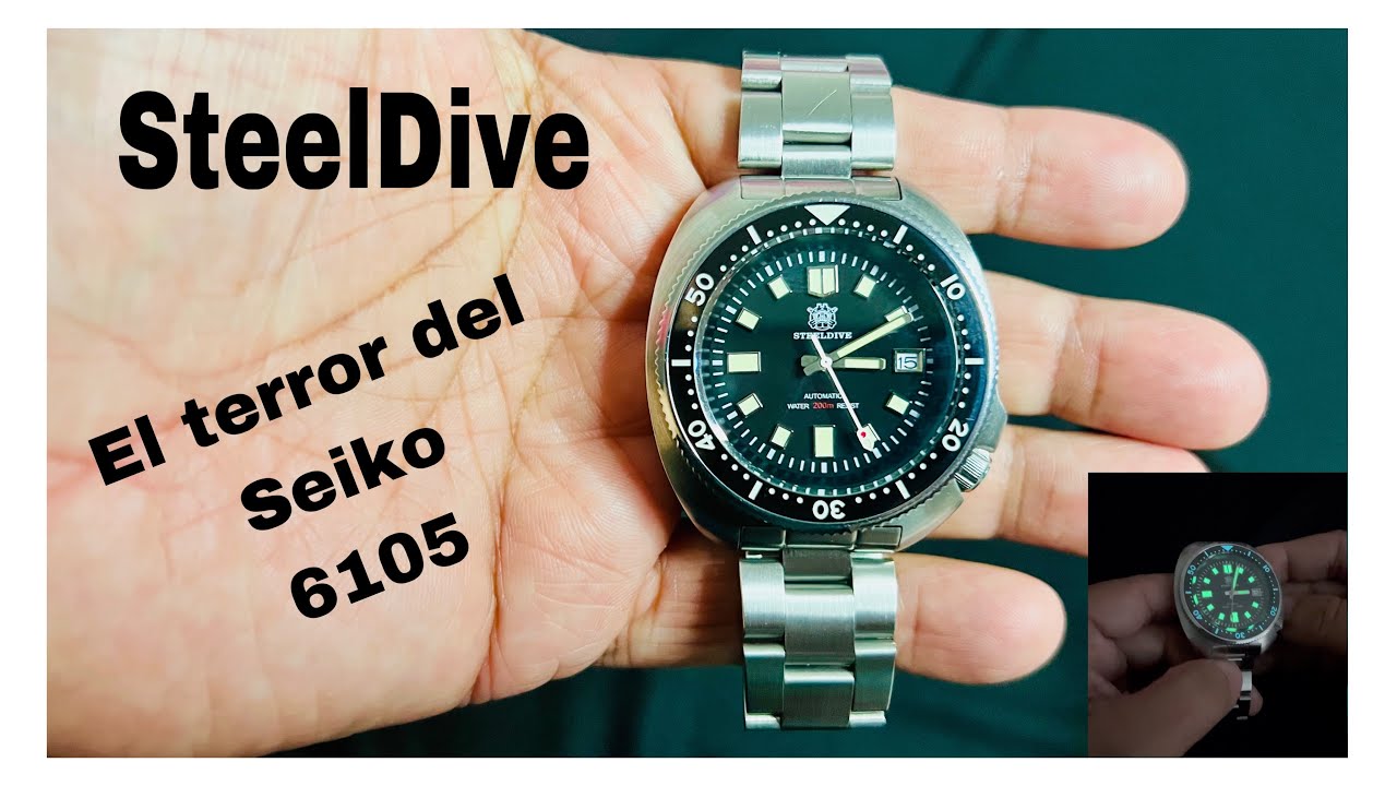SteelDive SD1970 😱(El Terror del Seiko 6105)😹