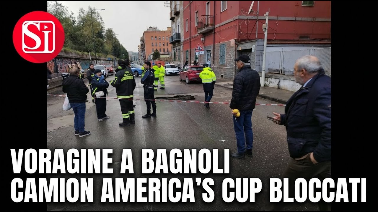 Bagnoli, cedimento in strada: l'ira dei residenti per la voragine a due passi dal crollo di dicembre
