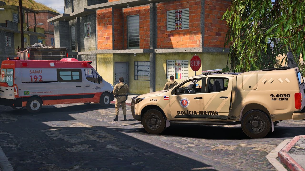 CAÇAMBEIRO CAUSOU A MAIOR C0NFUSÃO COM O PETO NA FAVELA | PMBA - POLICIA NO GTA 5