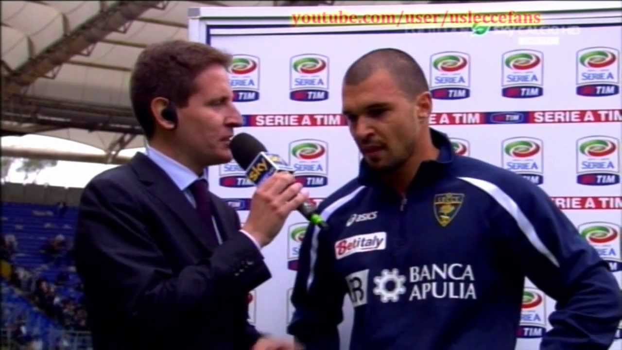 Lazio-LECCE 1-1 Postpartita Sky + intervista a Bojinov SERIE A 22/04/2012 34a giornata