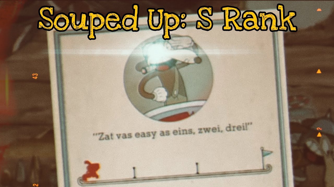 Cuphead: Souped Up mod - Werner Werman buff: round 1 S Rank (hitless)