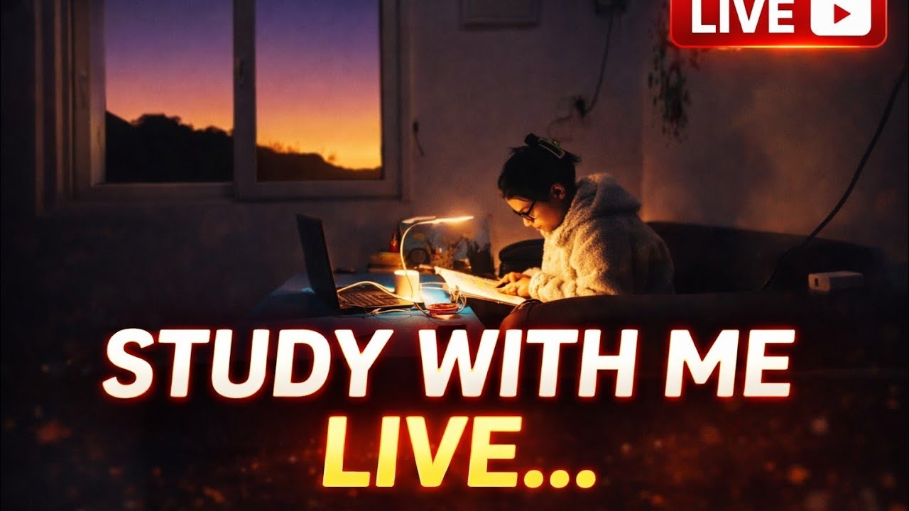 10hrs study with me Live 🔴📚