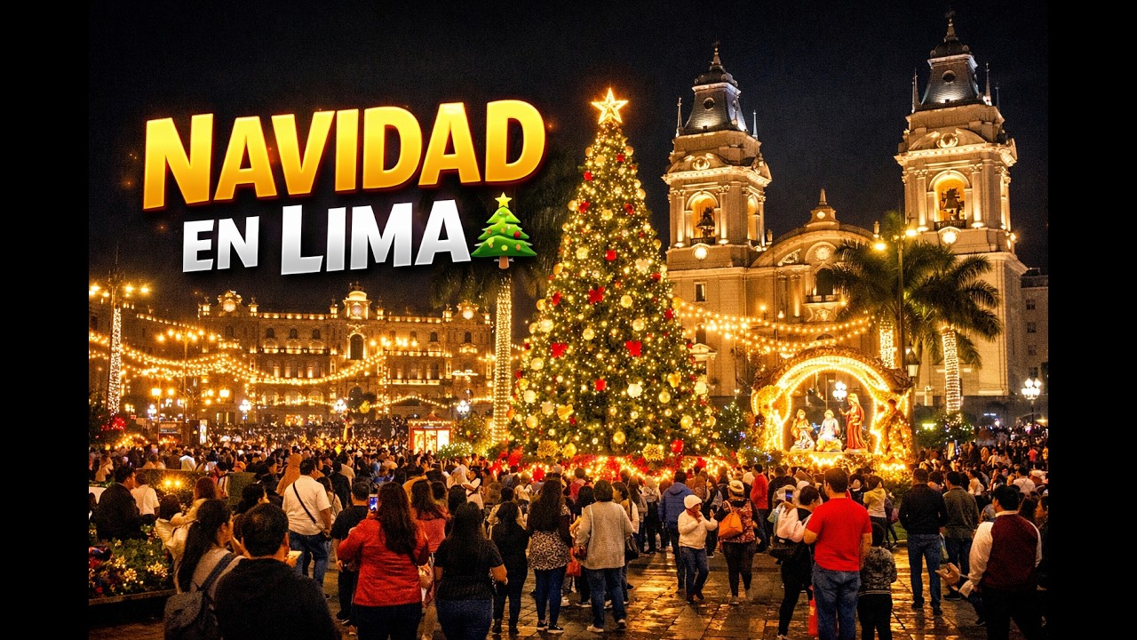 👉 Nunca viste la Plaza Mayor de Lima así en Navidad 🎄✨