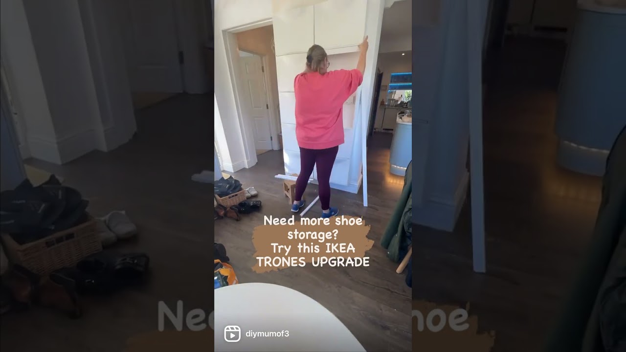 IKEA TRONES shoe storage glow up 