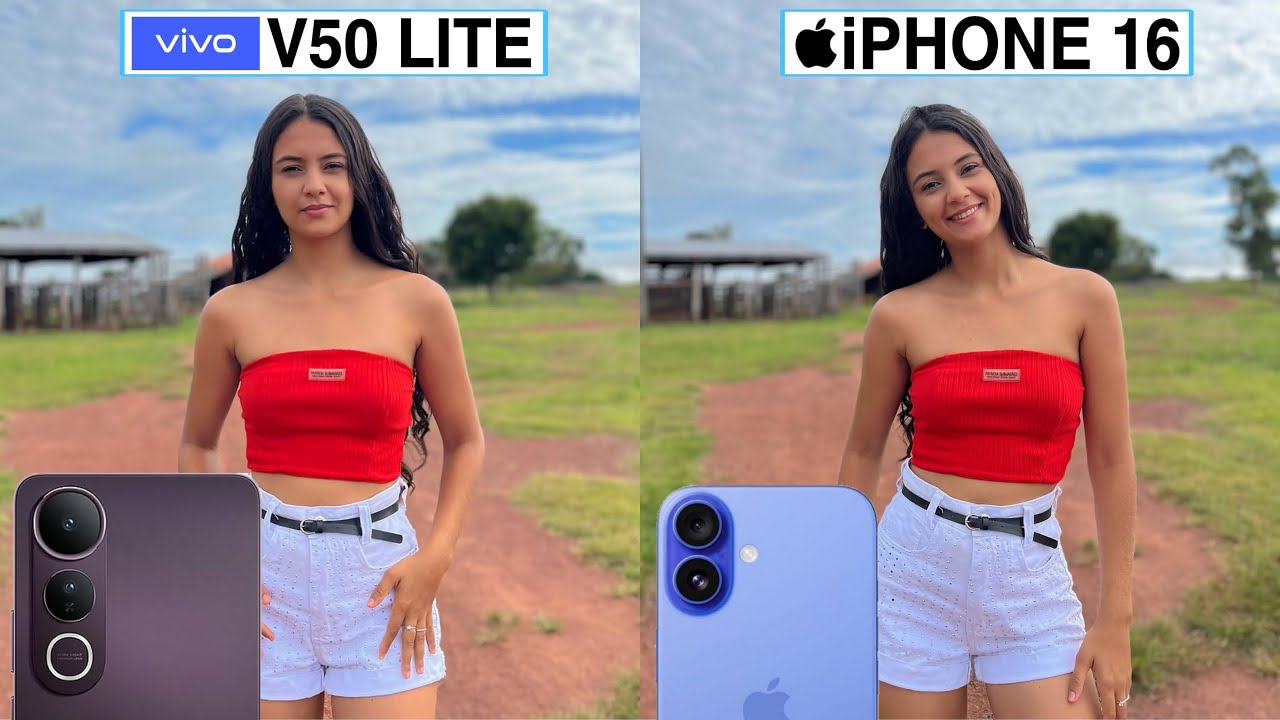 Сравнение камер Vivo V50 Lite 5G и iPhone 16