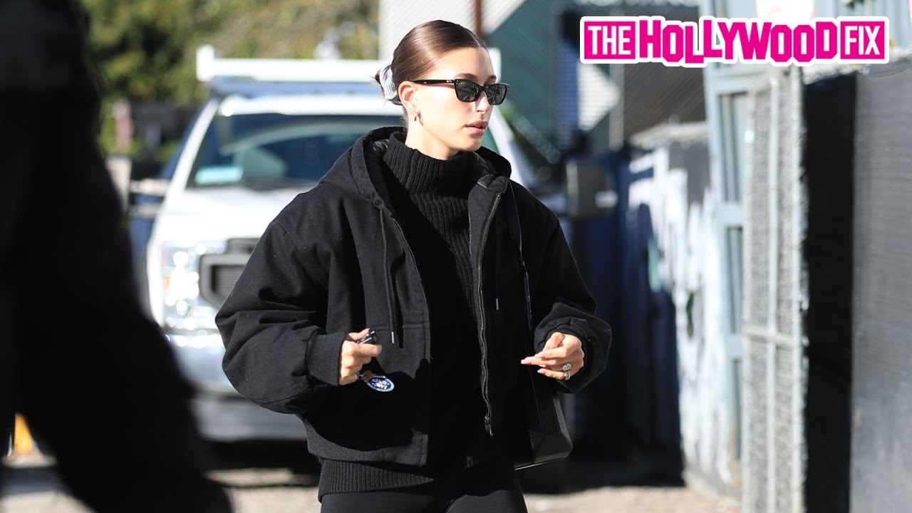 Hailey Bieber Rocks Her Huge Diamond Wedding Ring To Link Up With Kendall Jenner At Forma Pilates