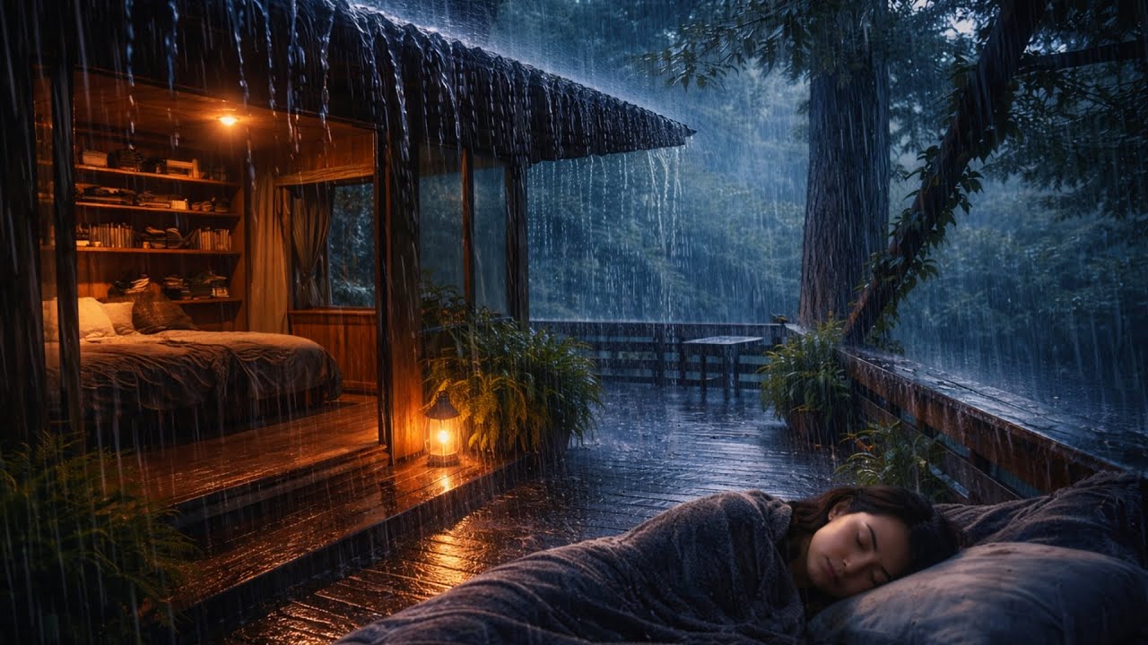 Heavy Rain Sounds 🌧️ | Fall Asleep Fast, Beat Insomnia & Relax Deeply