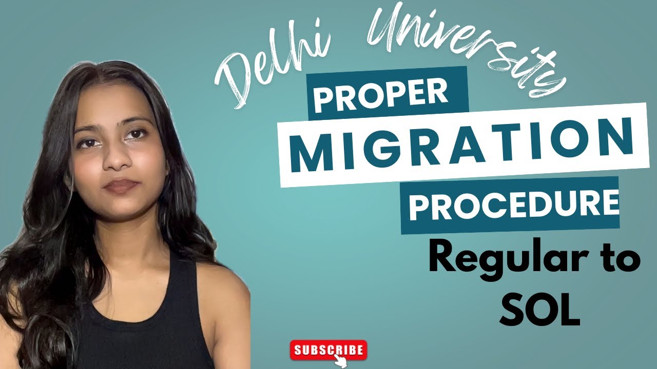 Regular to SOL Migration | Delhi University | proper procedure | essential documents | #2025 