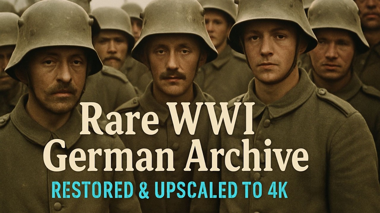 WW1 German Archive: Rare Footage Restored & Upscaled to Stunning 4K! 🪖🎥